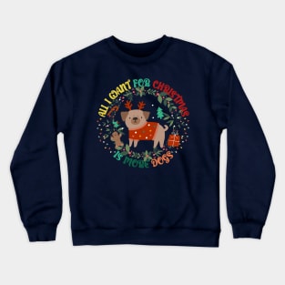 Merry Christmas Dog Crewneck Sweatshirt